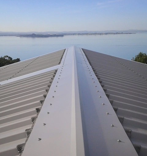 Coastal project featuring durable steel roofing, showcasing corrosion resistance and long-term performance.