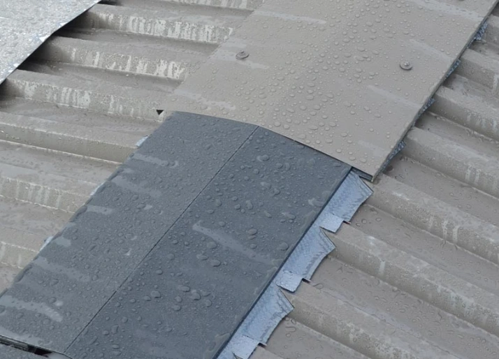 Ridge Vent Deep Trough (RV10DT) for passive roof ventilation with adhesive aluminum flashing.