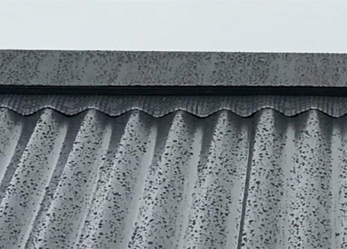 Ridge Vent (RV10P) with adhesive aluminum flashing for passive roof ventilation.